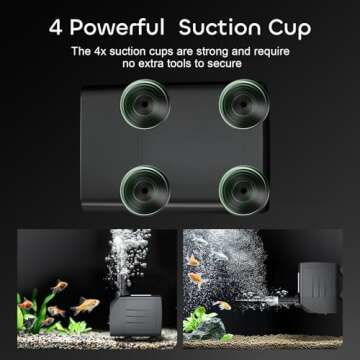 GROWNEER 550GPH Submersible Pump 30W Ultra Quiet Fountain Water Pump, 2000L/H, with 7.2ft High Lift, 3 Nozzles for Aquarium, Fish Tank, Pond, Hydroponics, Statuary Black