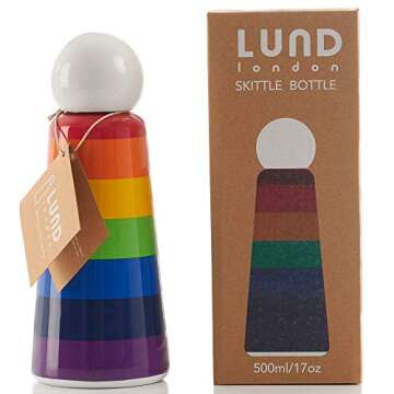 Lund London Skittle Bottle - Stylish Reusable Water Bottle