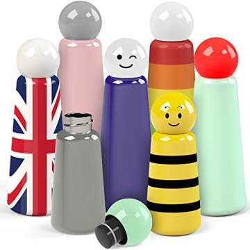 Lund London Skittle Bottle - Stylish Reusable Water Bottle