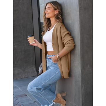 LILLUSORY Women Oversized Cardigan Sweater for Fall