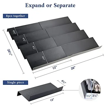 Mulush Metal Spice Rack Tray for Kitchen Organization