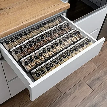 Mulush Metal Spice Rack Tray for Kitchen Organization