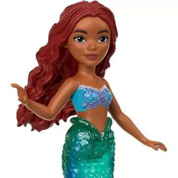 Mattel Disney Princess Toys, The Little Mermaid Ariel & Sisters Small Doll Set, Collection of 7 Mermaid Dolls, Inspired by the Movie
