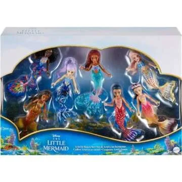 Disney Ariel and Sisters Doll Set for Kids 3-12