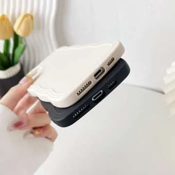 Stylish iPhone 11 Pro Max Case with Curly Wave Frame