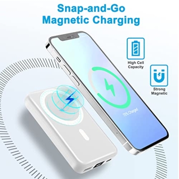 AOGUERBE Magnetic Wireless Portable Charger for iPhone 16