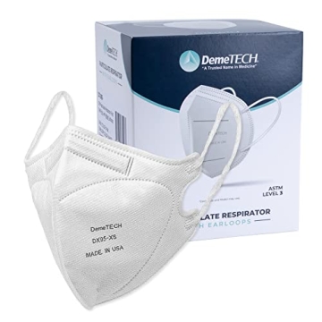 Demetech DX95 Kids Face Mask - N95 Protection, Made in USA, 20 Pack