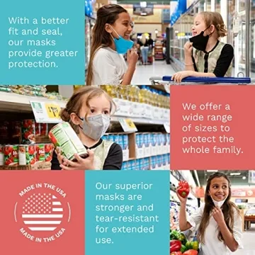 Demetech DX95 Kids Face Masks - N95 Protection Made in USA