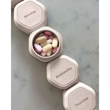 Cadence Travel Containers - Magnetic Pill Case Set for Supplements