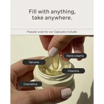 Cadence Travel Containers - Magnetic Pill Case Set for Supplements