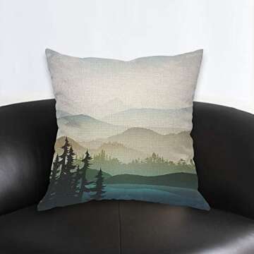 AOYEGO Nature Landscape Throw Pillow Cover for Home Décor