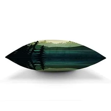 Nature Landscape Throw Pillow - 18x18 Inch Decorative Cushion