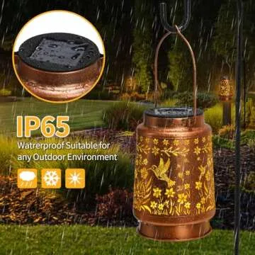 Hummingbird Solar Lanterns for Garden Decor and Gifts