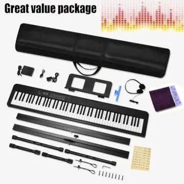 88 Key Digital Piano for Beginners with Bluetooth and Accessories
