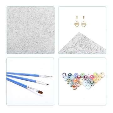 Komking Paint by Numbers Kits for Kids & Adult, Paint by Number Giraffe Painting Kits with Number, Canvas Painting by Numbers, Colorful Giraffe 16x20inch Without Frame