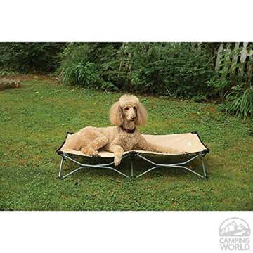 Carlson Pet Products Large Portable Pup Travel Pet Bed, Tan