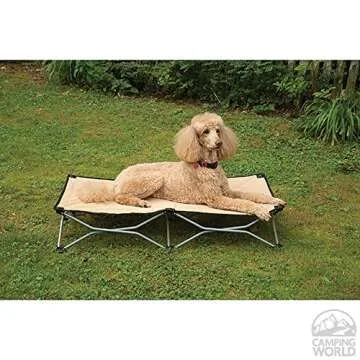Carlson Pet Products Large Portable Pup Travel Pet Bed, Tan