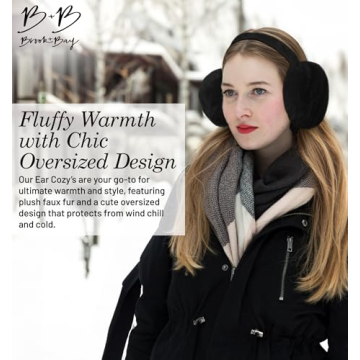 Brook + Bay Stylish & Cozy Foldable Ear Muffs for Winter