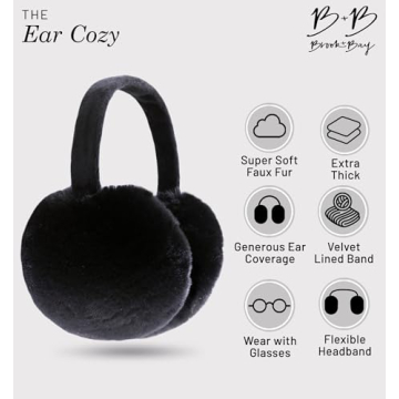 Brook + Bay Stylish & Cozy Foldable Ear Muffs for Winter