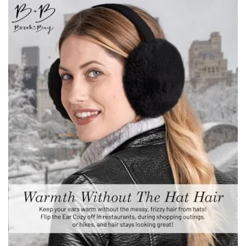 Brook + Bay Stylish & Cozy Foldable Ear Muffs for Winter