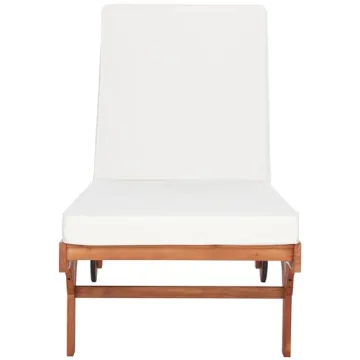 Stylish Outdoor Chaise Lounge Chair with Side Table