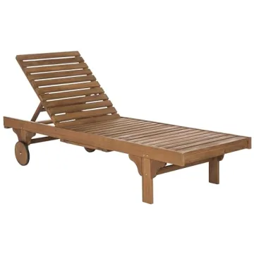 Stylish Outdoor Chaise Lounge Chair with Side Table