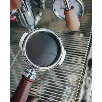 Normcore 58.5mm Ultra-Slim 0.2 mm Puck Screen - Lower Shower Screen - Metal Coffee Reusable Filter for 58mm Portafilter - 200-micron Laser etched - 316 Stainless Steel with Titanium PVD Coating