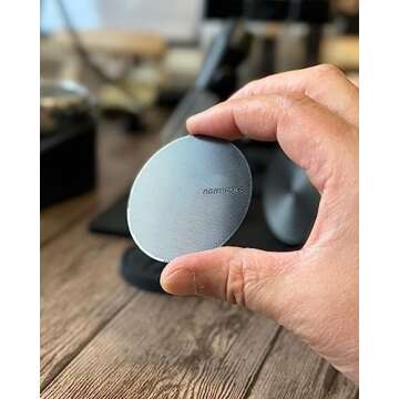 Normcore 58.5mm Ultra-Slim 0.2 mm Puck Screen - Lower Shower Screen - Metal Coffee Reusable Filter for 58mm Portafilter - 200-micron Laser etched - 316 Stainless Steel with Titanium PVD Coating