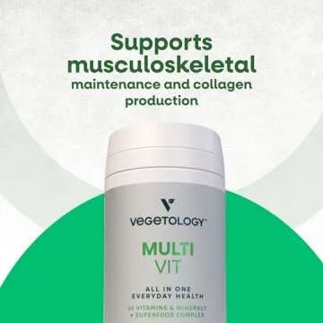 VEGETOLOGY Vegan Multivitamin Supplement for All Ages