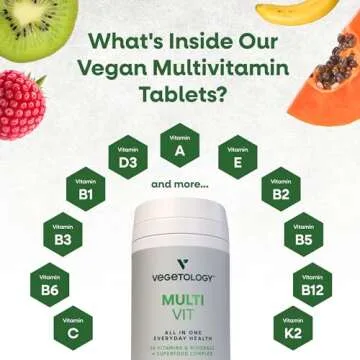 VEGETOLOGY Vegan Multivitamin Supplement for All Ages