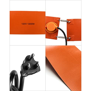 QWORK Drum Heater for 55 Gallon Metal Drums with Thermostat