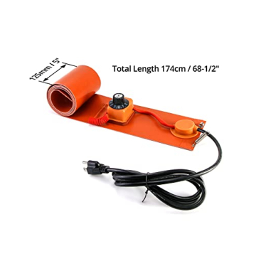 QWORK Drum Heater for 55 Gallon Metal Drums with Thermostat