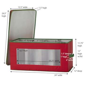 Holiday Vision Storage Box for Collectibles - 8 Compartments