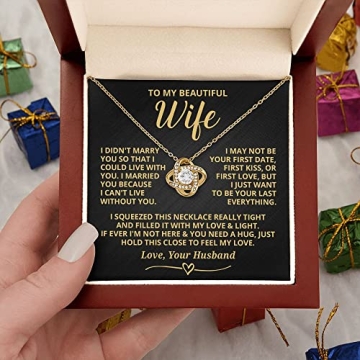 Wife Necklace From Husband Romantic Gift for Anniversary