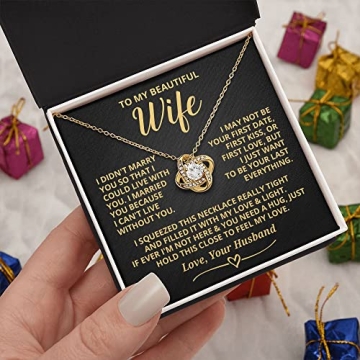 Wife Necklace From Husband Romantic Gift for Anniversary