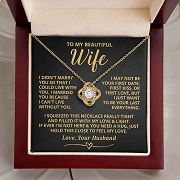 Wife Necklace From Husband Romantic Gift for Anniversary