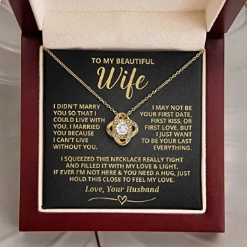 Wife Necklace From Husband Romantic Gift for Anniversary