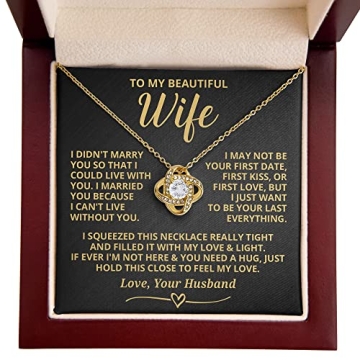 Wife Necklace From Husband Romantic Gift for Anniversary