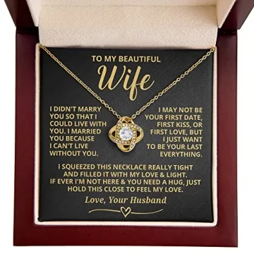 Wife Necklace From Husband Romantic Gift for Anniversary