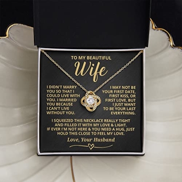 Wife Necklace From Husband Romantic Gift for Anniversary