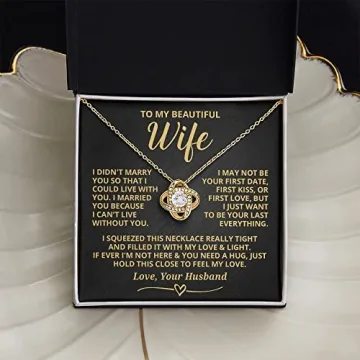 Wife Necklace From Husband Romantic Gift for Anniversary