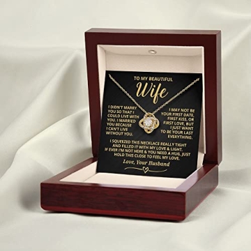 Wife Necklace From Husband Romantic Gift for Anniversary