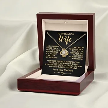 Wife Necklace From Husband Romantic Gift for Anniversary
