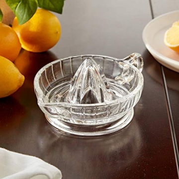 HIC Glass Citrus Juicer - Heavyweight Glass, Efficient Design