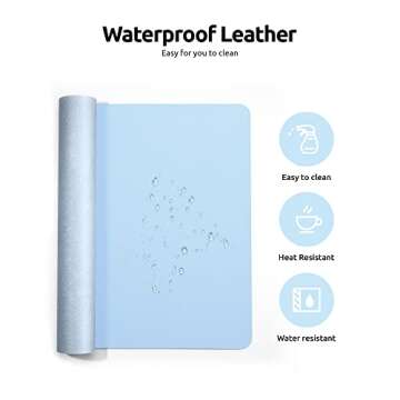 YSAGi Leather Desk Protector - Durable Office Mat for All