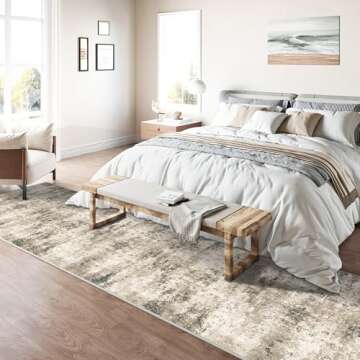 Stylish HUGEAR 2x8 Non-Slip Runner Rug for Indoor Use