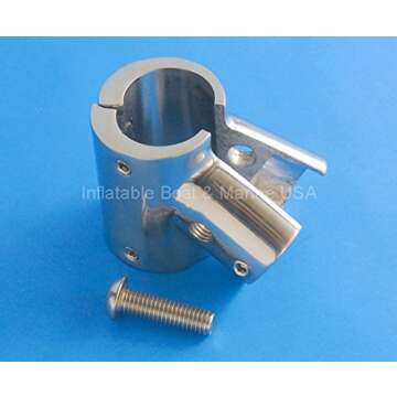 Boat Hand Rail Fitting- 90 Degree T/Tee Hinged/Split - 7/8" inch - 316 Marine Stainless Steel (60 Degree 1" Inch)