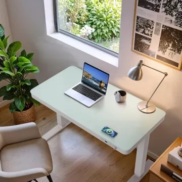 Furmax Electric Glass Standing Desk - Height Adjustable Style