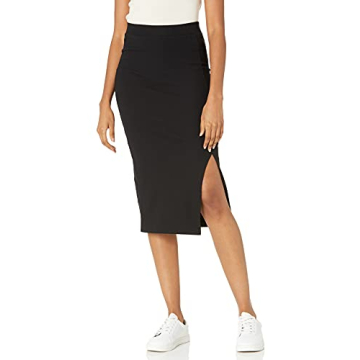 Luxe Veronique High Waist Slit Skirt by The Drop