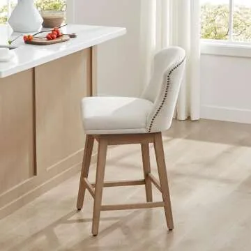 Elegant CHITA Swivel Barstools Set of 2 for Your Kitchen